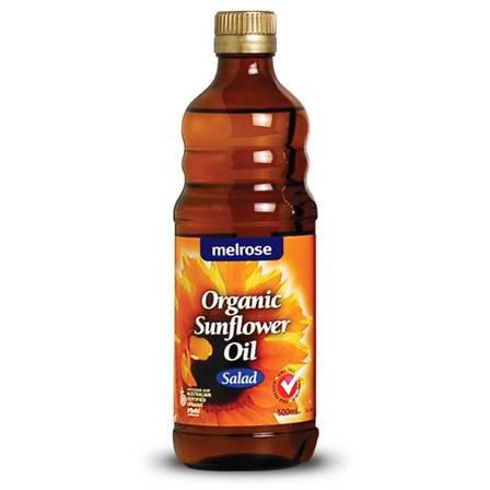 Melrose Organic Sunflower Salad Oil 500ml