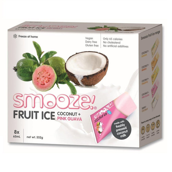 Smooze Fruit Ice Coconut & Pink Guava 8 x 65ml