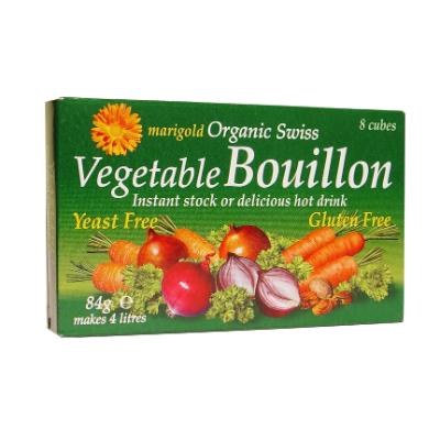 Marigold HealthFoods Bouillon Cube Yeast Free Green 84g (8 cubes)