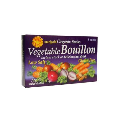Marigold HealthFoods Bouillon Cube Low Salt Purple 72g (8 cubes)
