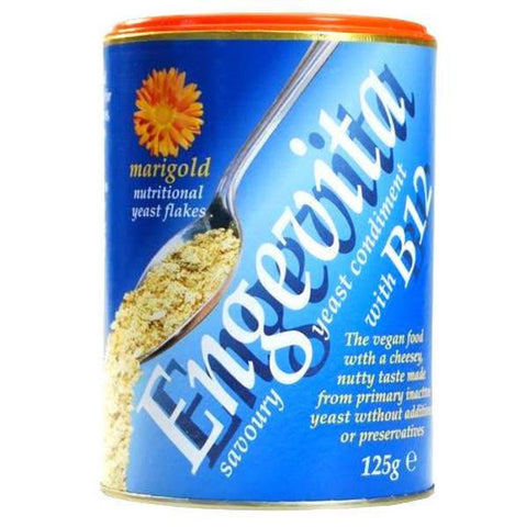 Marigold HealthFoods Engevita Yeast Flakes Zinc B12 125g