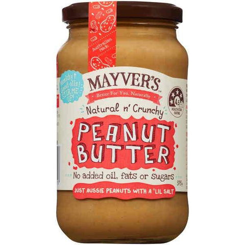 Mayver's Peanut Butter Crunchy 375g