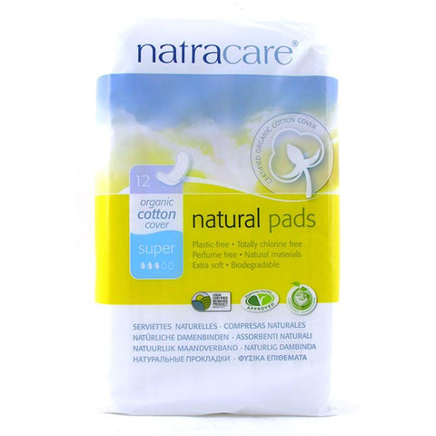 Natracare Pads Super Maxi 12s