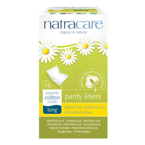 Natracare Panty Liners Long Wrapped 16s