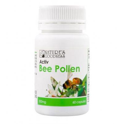 Natures Goodness Activ Bee Pollen 500mg 60c