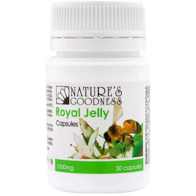 Natures Goodness Royal Jelly Capsules 1000mg 30c