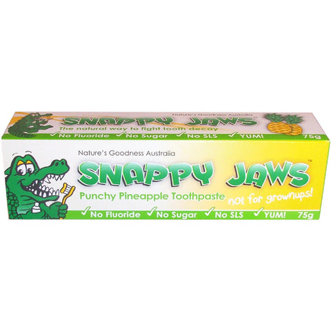 Natures Goodness Snappy Jaws Toothpaste Pineapp 75g