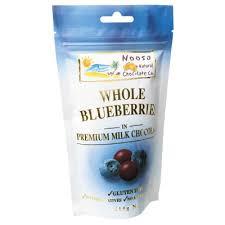 Noosa Natural Chocolate Co. Blueberries in Milk Choc 115g