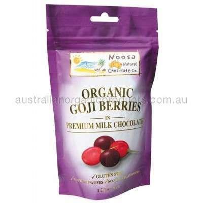 Noosa Natural Chocolate Co. Goji Berries in Milk Choc 125g