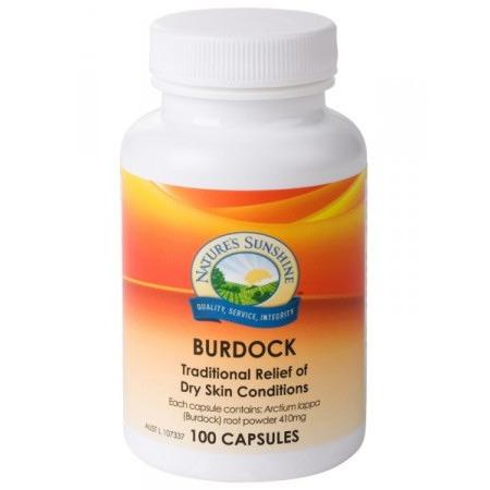 Nature's Sunshine Burdock Caps 410mg 100c