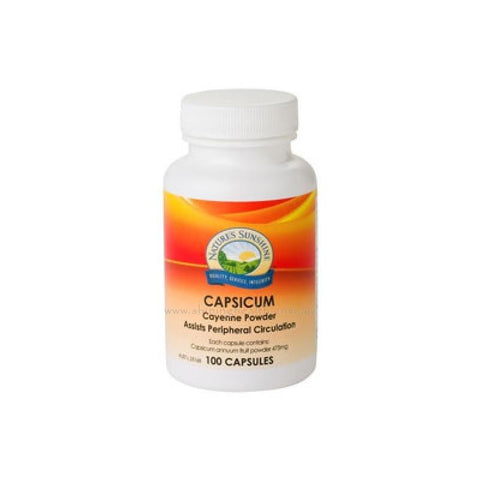 Nature's Sunshine Capsicum Caps 475mg 100c