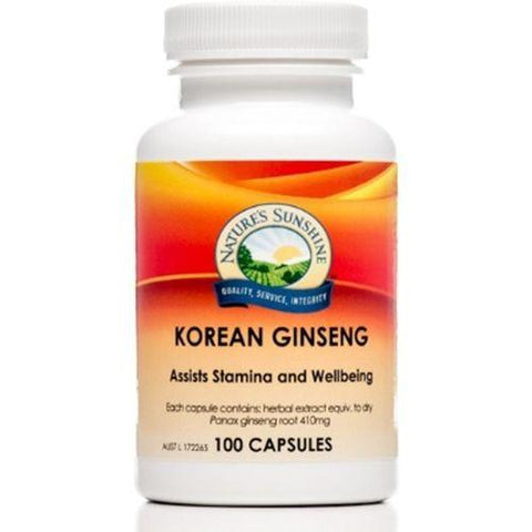 Nature's Sunshine Korean Ginseng 390mg 100c