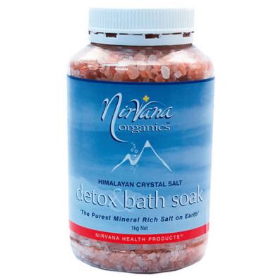 Nirvana Himalayan Crystal Salt Bath Detox Soak 1kg