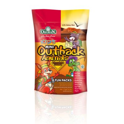 Orgran Kids Mini Outback Animal Choc 8 x 22g