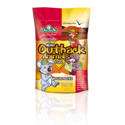Orgran Kids Mini Outback Animal Vanilla 8 x 22g