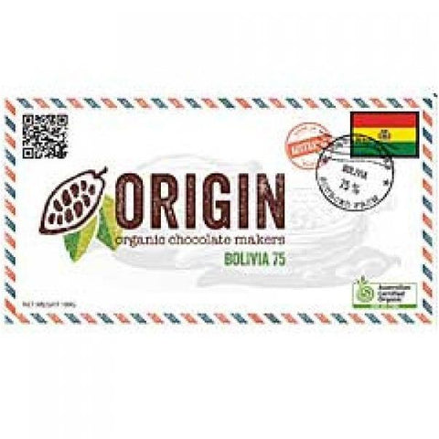 Origin Chocolate Bolivia 75 100g