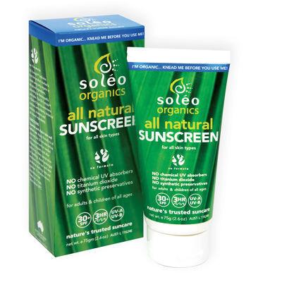 Soleo Organics Sunscreen 30+ 80g