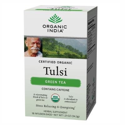 Organic India Tulsi Tea Green 18s Tea Bags