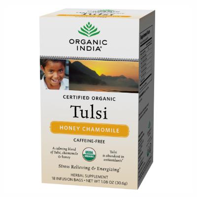 Organic India Tulsi Tea Honey Chamomile 18s Tea Bags