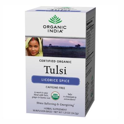 Organic India Tulsi Tea Licorice Spice 18s Tea Bags