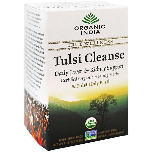 Organic India Wellness Tea Tulsi Cleanse 18s Tea Bags