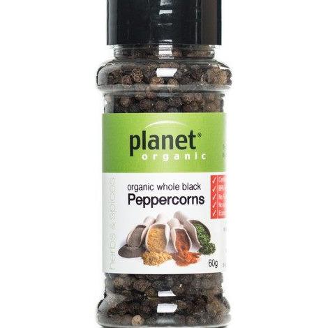 Planet Organic Spice Black Peppercorns 50g