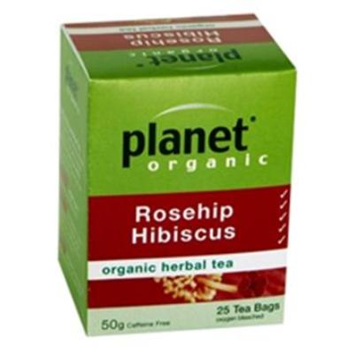 Planet Organic Rosehip Hibiscus 25s Tea Bags