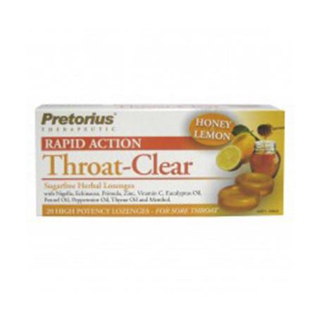 Pretorius Throat Clear Honey & Lemon 20s