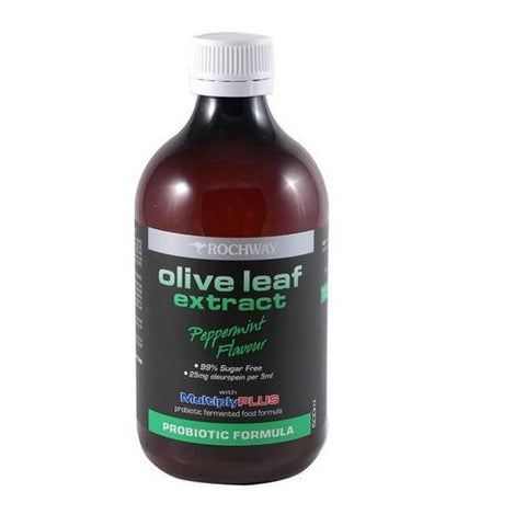 Rochway Olive Leaf Extract Peppermint 500ml