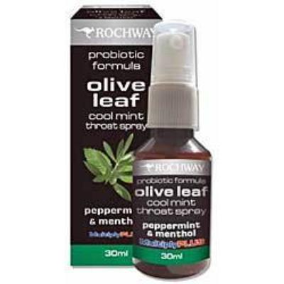 Rochway Olive Leaf Throat Spray Mint 30ml