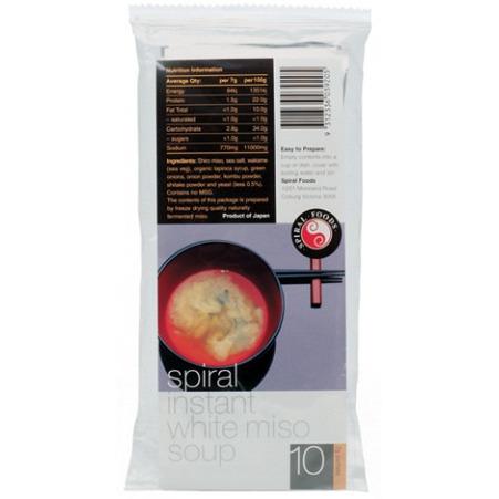 SpiralFoods Instant White Miso Soup 70g 10pk