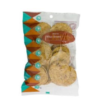 SpiralFoods White Sesame Crackers 75g