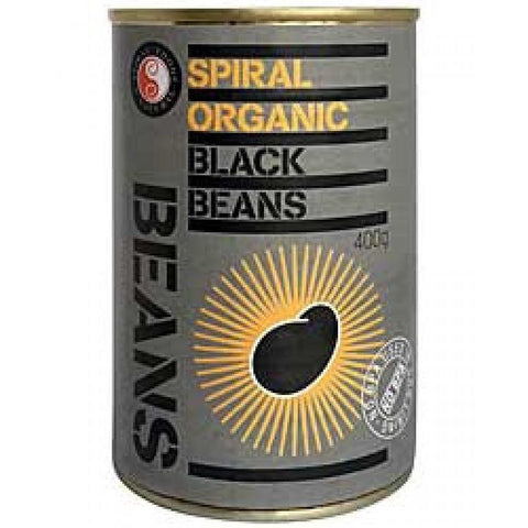 SpiralFoods Organic Black Beans 400g