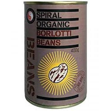 SpiralFoods Organic Borlotti Beans 400g