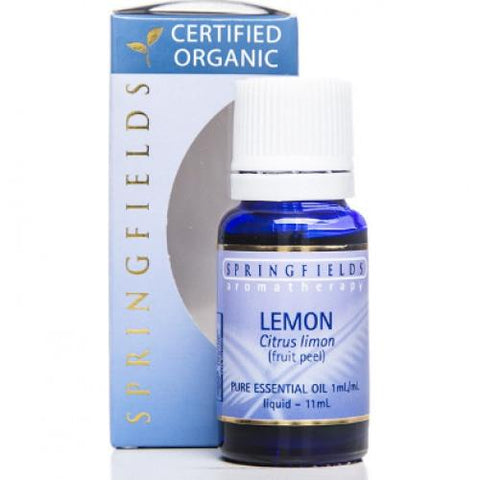 Springfields Aromatherapy Lemon Organic 11ml