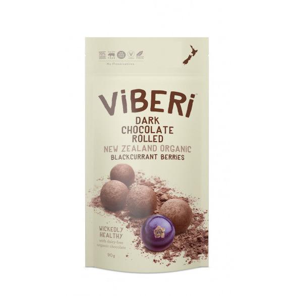 Viberi Organic Blackcurrants in Chocolate 90g