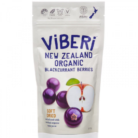 Viberi Organic Soft Dried Blackcurrants 100g