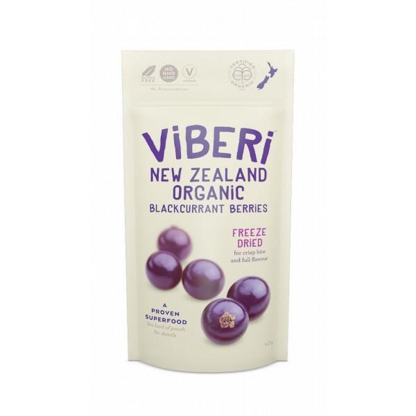 Viberi Organic Freeze Dried Blackcurrants 40g