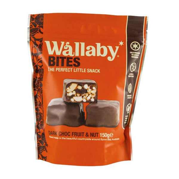 Wallaby Bites Dark Chocolate Fruit & Nut 150g