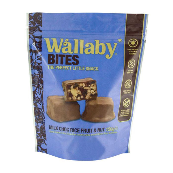 Wallaby Bites Milk Chocolate Fruit & Nut 150g