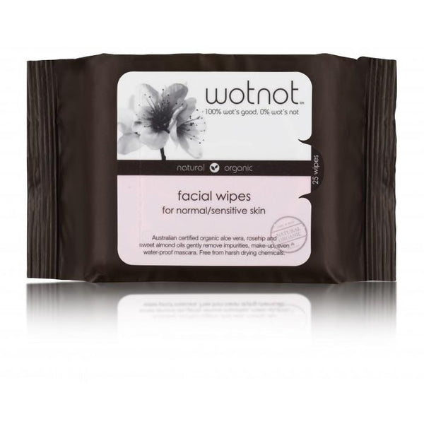 Wotnot Facial Wipes Normal Skin 25s