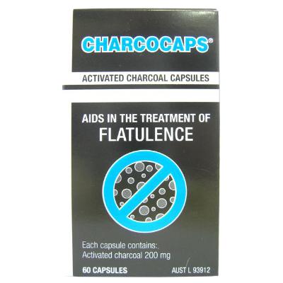 Charco Activated Charcoal Caps 200mg 60c