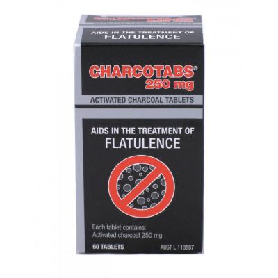 Charco Activated Charcoal Tabs 250mg 60t