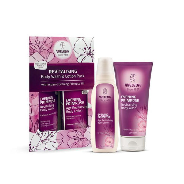 Weleda Evening Primrose Pack Body Wash & Body Lotion 200ml